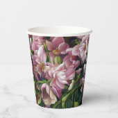 Wilde bloemafdrukken papieren bekers (Achterkant)