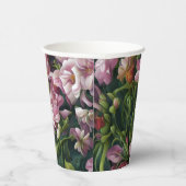 Wilde bloemafdrukken papieren bekers (Rechts)