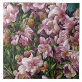 Wilde bloemafdrukken tegeltje (Voorkant)