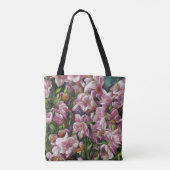 Wilde bloemafdrukken tote bag (Achterkant)