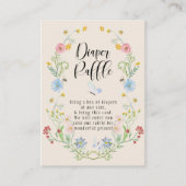 Wilde bloembloem, Waterverf, luierspoel Informatiekaartje (Voorkant)