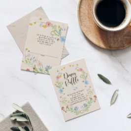 Wilde bloembloem, Waterverf, luierspoel Informatiekaartje