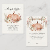 Wilde bloembloem, Waterverf, luierspoel Informatiekaartje (Voorkant / Achterkant)