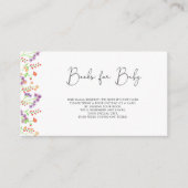 Wilde bloemboeken voor baby informatiekaartje (Voorkant)