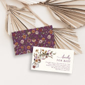 Wilde bloemboeken voor Baby Informatiekaartje