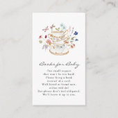 Wilde bloemboeken voor Baby Kaart (Voorkant)