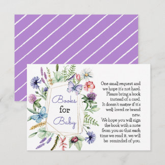 Wilde bloemboeken voor Baby Kaart