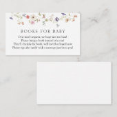 Wilde bloemboeken voor de Kaart van de Baby Enclos (Voorkant / Achterkant)