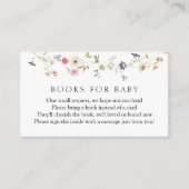 Wilde bloemboeken voor de Kaart van de Baby Enclos (Voorkant)