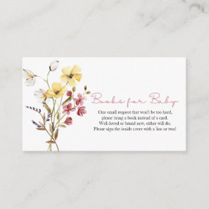 Wilde bloemboeken voor de Kaart van de Baby shower