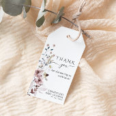 Wilde bloemboho minimale moderne Baby shower Bedan Cadeaulabel