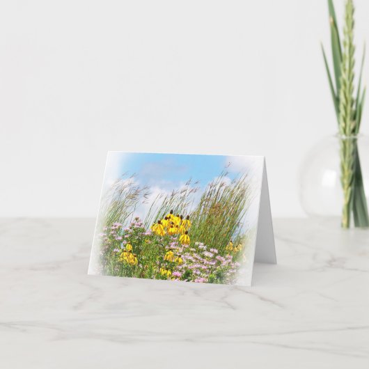 Wilde bloemen 11-notecard bedankkaart (Voorkant)