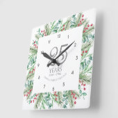 Wilde Bloemen 25e Huwelijksjubileum Vierkante Klok (Hoek)