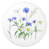 Wilde bloemen 2 keramische knop (Voorkant)