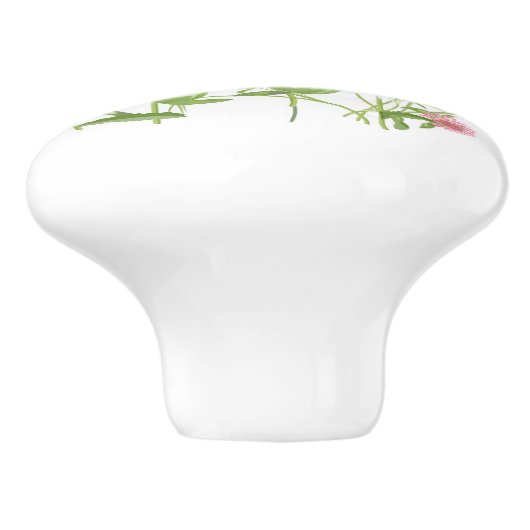 Wilde bloemen 3 keramische knop (Zijkant)