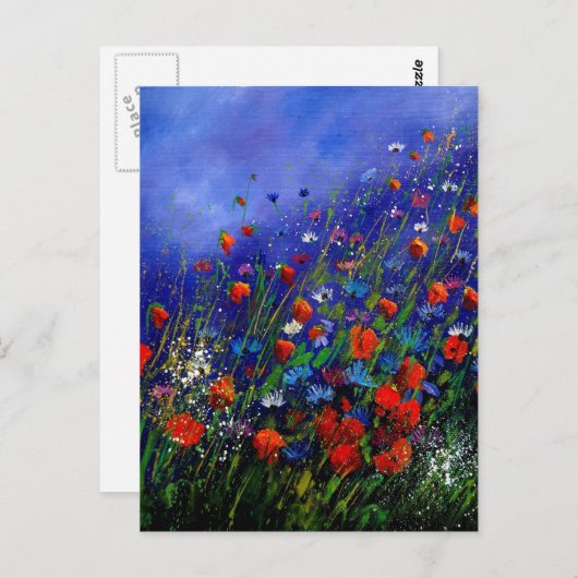 wilde bloemen 787 briefkaart (Voorkant / Achterkant)