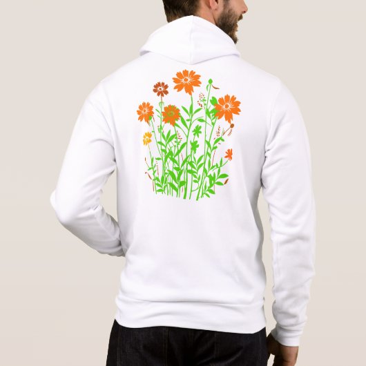 Wilde bloemen-79156 hoodie (Achterkant)