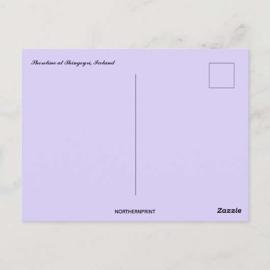 Wilde bloemen aan de kust van Thingeyri IJsland Briefkaart (Achterkant)