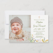 Wilde bloemen Aangepaste foto-uitnodiging Kaart (Voorkant)