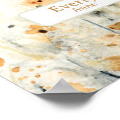 Wilde Bloemen Aangepaste Naam Kinderkamer Decorati Poster (Hoek)