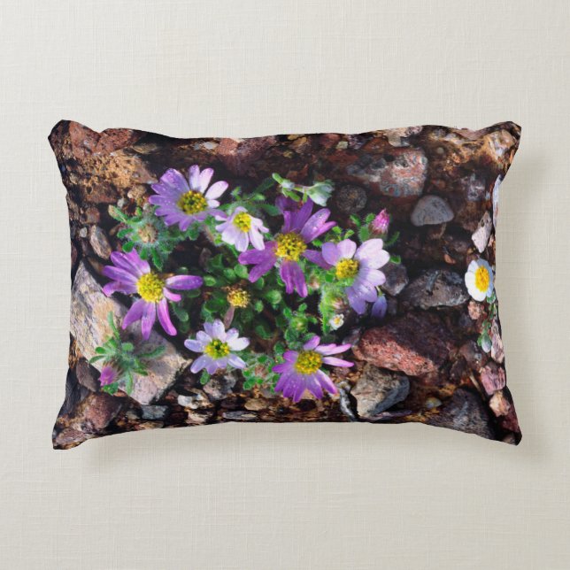 Wilde bloemen accent kussen (Voorkant)