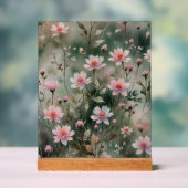  wilde bloemen acryl bord (Neutraal)