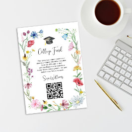 Wilde bloemen Afstudeerfonds college Informatiekaartje