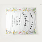 Wilde bloemen Afstuderen Achtergronddecor Wandkleed (Voorkant (horizontaal))