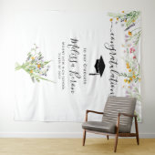 Wilde bloemen Afstuderen Foto Achtergrond Fotocabi Wandkleed (In Situ (horizontaal))