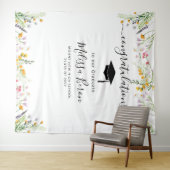 Wilde bloemen Afstuderen Foto Achtergrond Fotocabi Wandkleed (In Situ (horizontaal))