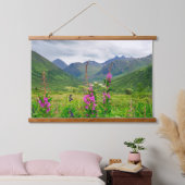 Wilde bloemen Alaskaanse vallei Hangend Wandkleed (Slaapkamer)