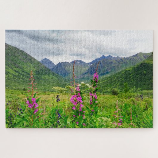 Wilde bloemen Alaskaanse vallei Legpuzzel (Horizontaal)