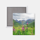 Wilde bloemen Alaskaanse vallei Magneet (Voorkant / Achterkant)