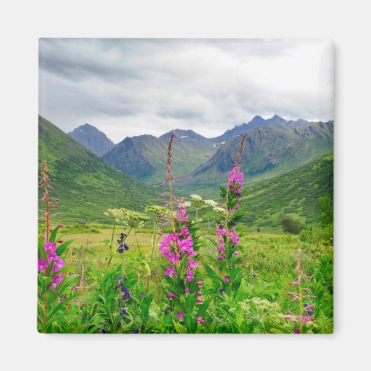 Wilde bloemen Alaskaanse vallei Magneet (Voorkant)