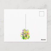 Wilde bloemen ansichtkaart briefkaart (Achterkant)