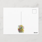 Wilde bloemen ansichtkaart briefkaart (Achterkant)
