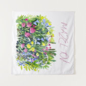 Wilde bloemen ansichtkaart wandkleed (Voorkant (horizontaal))