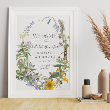 Wilde Bloemen Aquarel Bloemstuk Welkom Bruidsborre