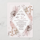 Wilde Bloemen Aquarel Uitnodiging (Voorkant / Achterkant)