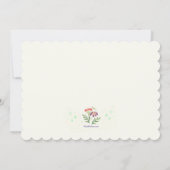 Wilde bloemen arrangement kaart (Achterkant)