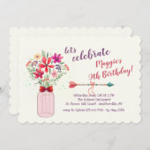 Wilde bloemen arrangement kaart (Voorkant / Achterkant)