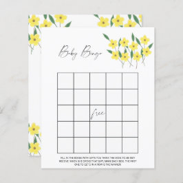 Wilde bloemen Baby Bingo