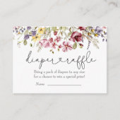 Wilde bloemen Baby in bloem - lachterij Informatiekaartje (Voorkant)