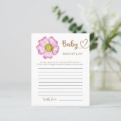 Wilde bloemen Baby in Bloom Baby shower Bucket Lis (Staand voorkant)