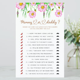 Wilde bloemen Baby in Bloom Mammie- of papa-baby-s