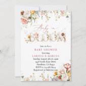 Wilde bloemen Baby in het Baby shower Bloom Kaart (Voorkant)