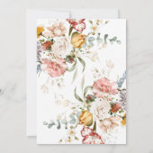 Wilde bloemen Baby in het Baby shower Bloom Kaart (Achterkant)