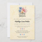 Wilde bloemen Baby in het Baby shower Bloom Kaart (Voorkant)