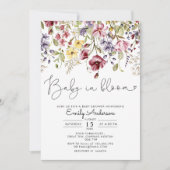 Wilde bloemen Baby in het Baby shower Bloom Kaart (Voorkant)
