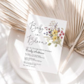 Wilde bloemen Baby in het Baby shower Bloom Kaart